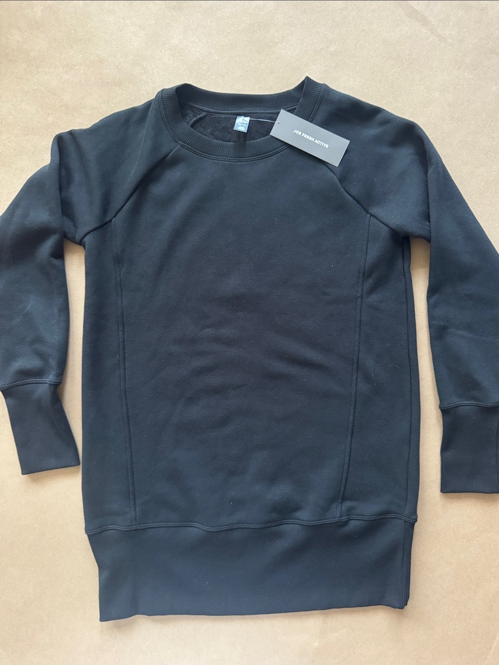 NWT Lined XS Winter Joe Fresh Women’s Black Crewneck Sweater Warm